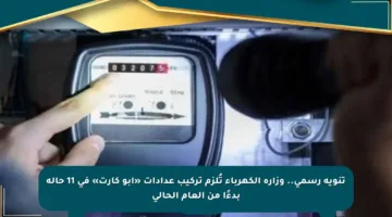 تنويه رسمي.. وزارة الكهرباء تُلزم تركيب عدادات «أبو كارت» في 11 حالة بدءًا من العام الحالي